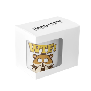 taza blanca personalizada wtf